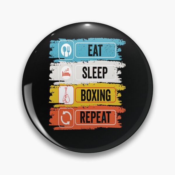 Item preview, Boxing Eat Sleep Repeat Fitness Motivational designed and sold by BOUCHERIT amine.
