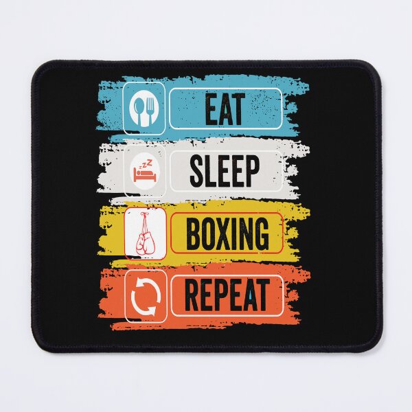 Item preview, Boxing Eat Sleep Repeat Fitness Motivational designed and sold by BOUCHERIT amine.