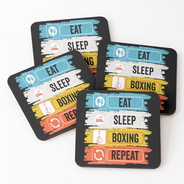 Item preview, Boxing Eat Sleep Repeat Fitness Motivational designed and sold by BOUCHERIT amine.