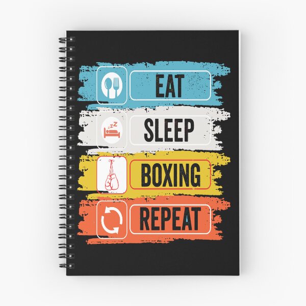 Item preview, Boxing Eat Sleep Repeat Fitness Motivational designed and sold by BOUCHERIT amine.