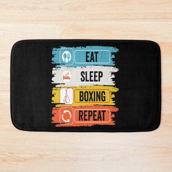 Item preview, Boxing Eat Sleep Repeat Fitness Motivational designed and sold by BOUCHERIT amine.