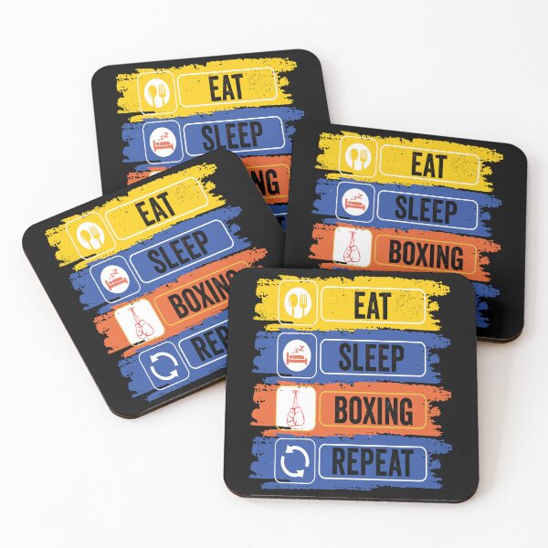 Item preview, Boxing Eat Sleep Repeat Fitness Motivational designed and sold by BOUCHERIT amine.