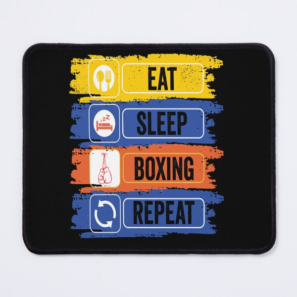Item preview, Boxing Eat Sleep Repeat Fitness Motivational designed and sold by BOUCHERIT amine.