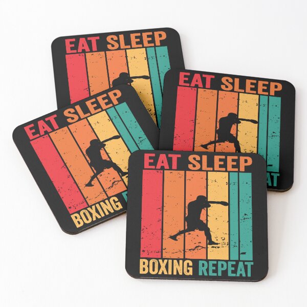 Item preview, Boxing Eat Sleep Repeat Fitness Motivational designed and sold by BOUCHERIT amine.