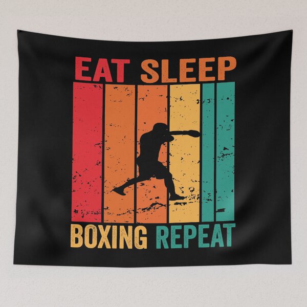 Item preview, Boxing Eat Sleep Repeat Fitness Motivational designed and sold by BOUCHERIT amine.