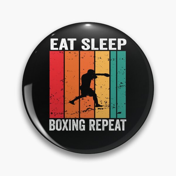 Item preview, Boxing Eat Sleep Repeat Fitness Motivational designed and sold by BOUCHERIT amine.