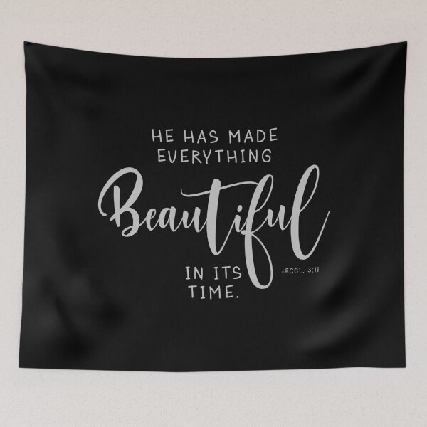 Item preview, He Has Made Everything Beautiful In Its Time - Gray designed and sold by amazingjoy.