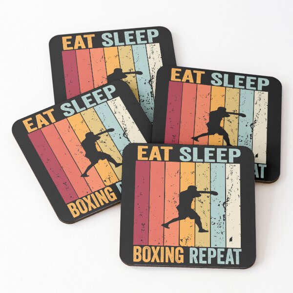 Item preview, Boxing Eat Sleep Repeat Fitness Motivational designed and sold by BOUCHERIT amine.