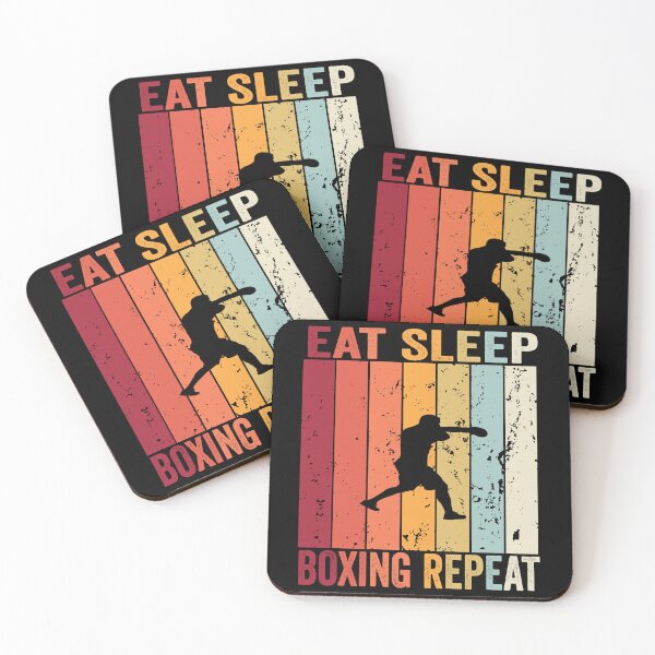 Item preview, Boxing Eat Sleep Repeat Fitness Motivational designed and sold by BOUCHERIT amine.