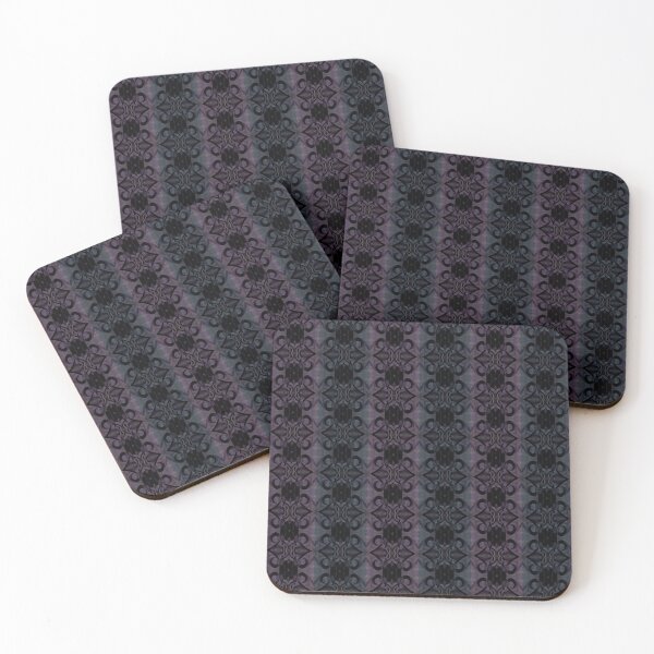 Item preview, [S] Purple Indigo Gothic Flora Stripe designed and sold by SageFolio.