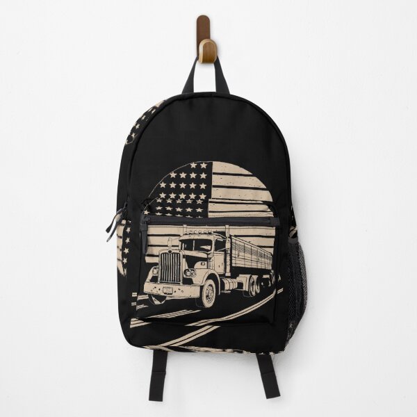 Item preview, Retro Sunset US Flag and Truck designed and sold by YoungMind95.