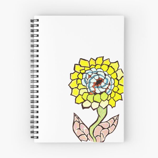 Item preview, Surreal drawing of a caterpillar in a colorful sunflower designed and sold by Carré Comme Orange.