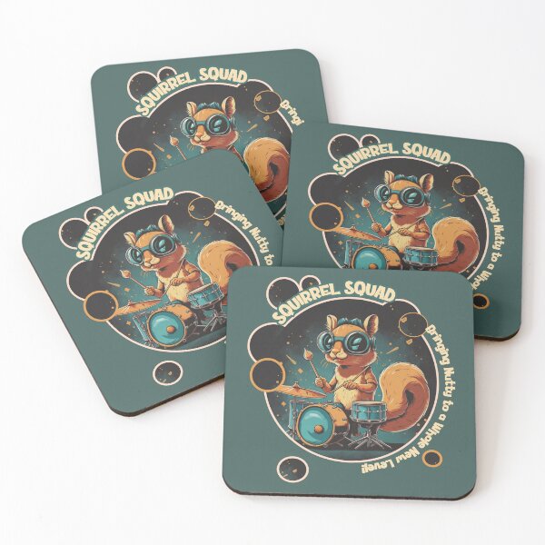 Item preview, Squirrel playing drums designed and sold by InNeRoDa.