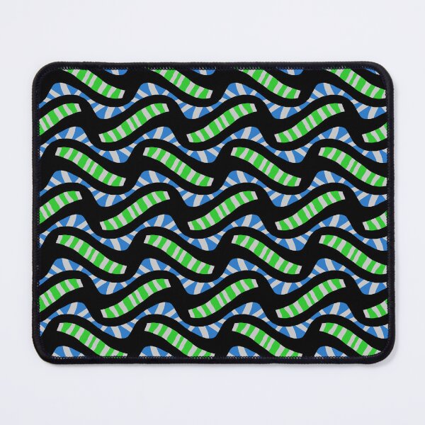 Item preview, Blue and Green Black and White Geometric designed and sold by Kashabu.