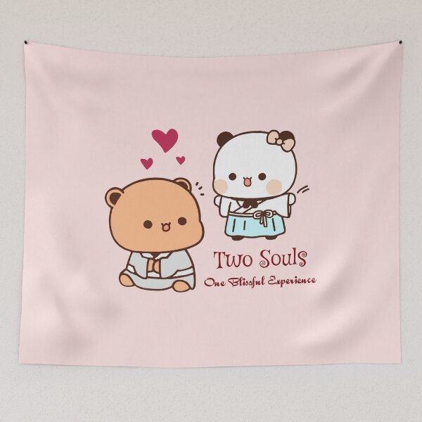 Item preview, Two Souls One Blissful Experience - Cute Couple's Massage Design designed and sold by FEBRICAST.