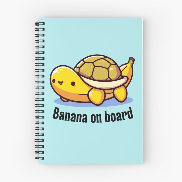 Item preview, Banana on board - cute banana turtle designed and sold by Funny-Banana.
