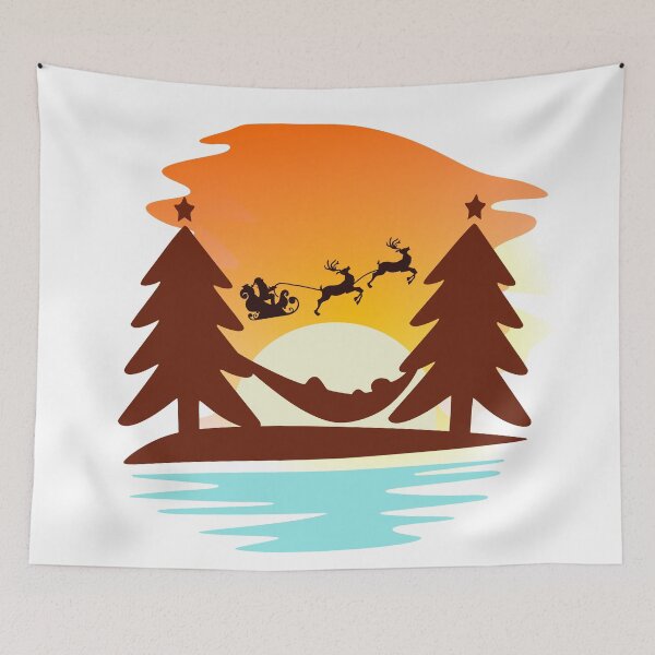 Item preview, Christmas in July sunset beach designed and sold by Colorfulman.