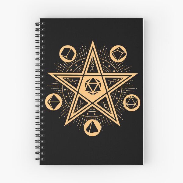 Item preview, DND WARLOCK D20 DICE: Warlock Dice set, pentagram, star, pentacle, Eldritch pact designed and sold by DungeonAtelier.