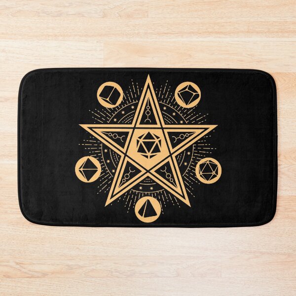 Item preview, DND WARLOCK D20 DICE: Warlock Dice set, pentagram, star, pentacle, Eldritch pact designed and sold by DungeonAtelier.