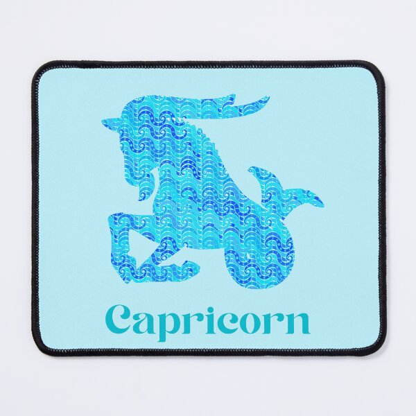 Item preview, Zodiac Sign for Capricorn in Turquoise and Blue designed and sold by Marymarice.