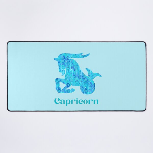 Item preview, Zodiac Sign for Capricorn in Turquoise and Blue designed and sold by Marymarice.