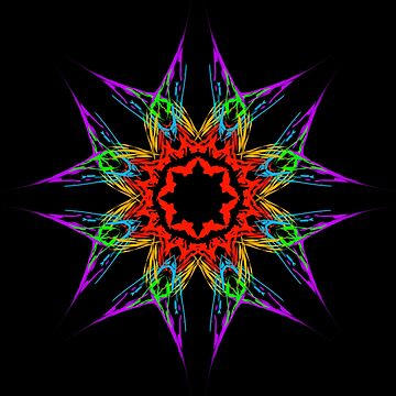 Artwork thumbnail, rainbow star by Meo Design