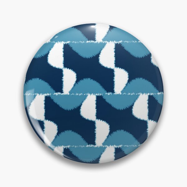 Item preview, Blue and white geometric seamless pattern designed and sold by wonghong.