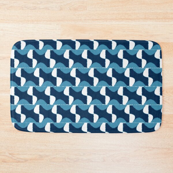 Item preview, Blue and white geometric seamless pattern designed and sold by wonghong.