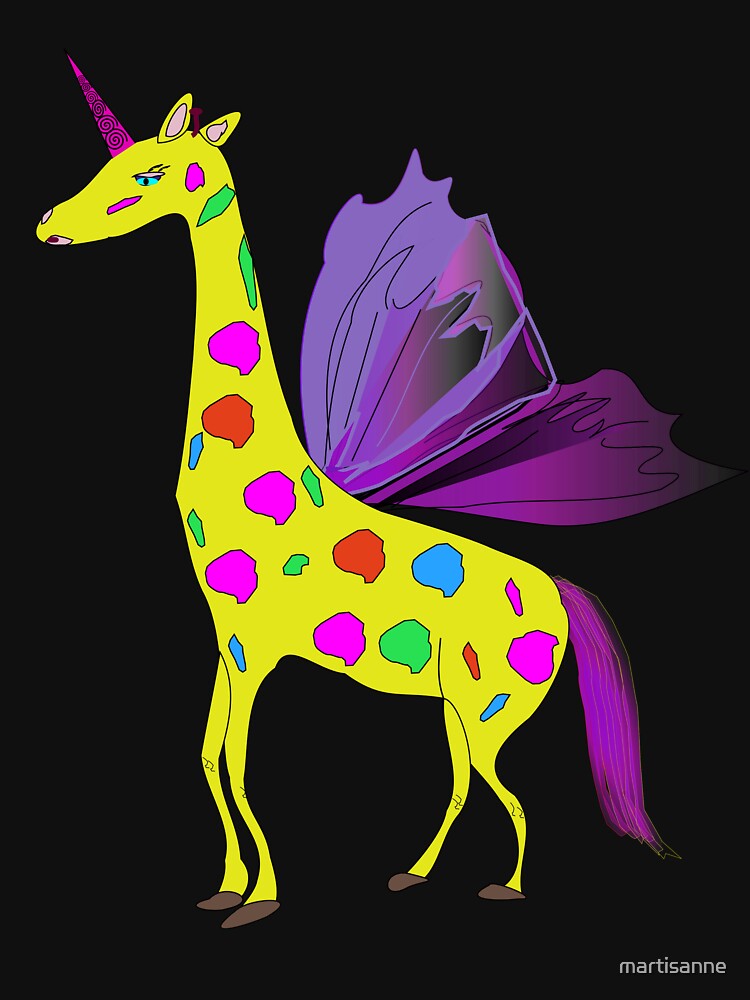 Giraffe Unicorn the mythical creature by martisanne