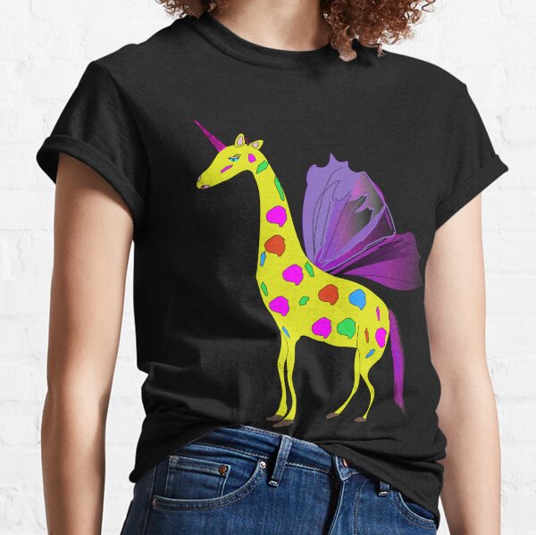 Unicorn Giraffe Rainbows T Shirts Redbubble - fat giraffe roblox