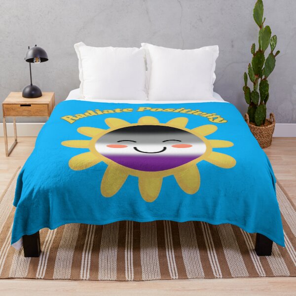 Item preview, Radiate Positivity Asexual Pride Flag Colored Sun, Kawaii Ace Design, Pride Festival designed and sold by Travelslightly.