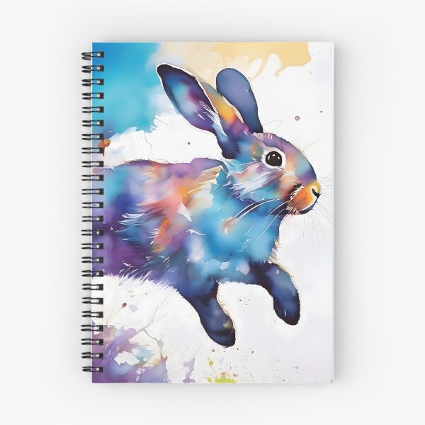 Item preview, Boundless Bliss: A Rabbit's Vibrant Journey Through Colorful Abstraction designed and sold by puravidavisions.