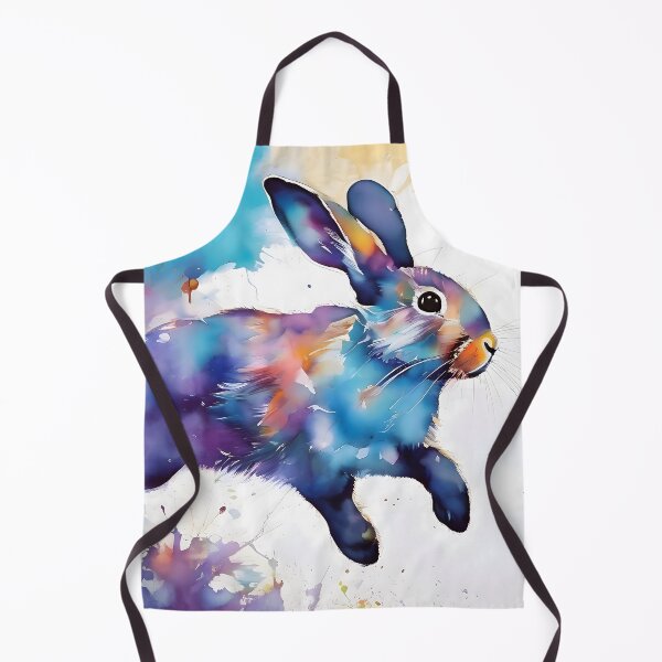 Item preview, Boundless Bliss: A Rabbit's Vibrant Journey Through Colorful Abstraction designed and sold by puravidavisions.