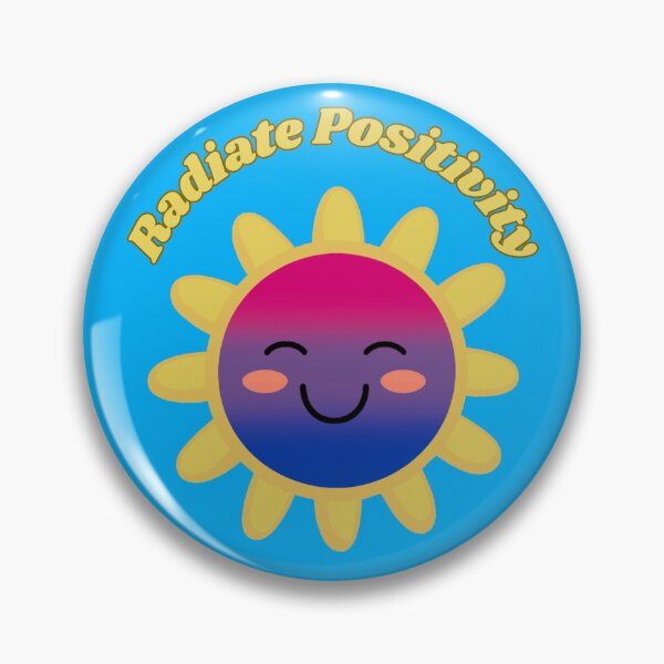 Item preview, Radiate Positivity Bisexual  Pride Flag Colored Sun, Kawaii Bi Design, Pride Festival designed and sold by Travelslightly.