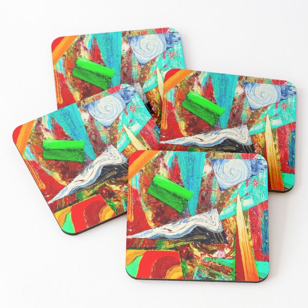 Item preview, Angular abstract painting digitised designed and sold by AndySargeDesign.