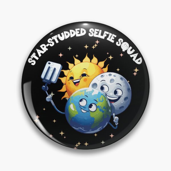 Item preview, Star-studded Selfie Squad Cartoon Earth Day Sun Moon Funny Picture Photo Stars designed and sold by André Botes.