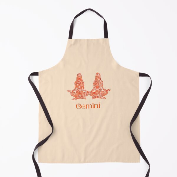 Item preview, Zodiac Sign for Gemini in Coral Orange designed and sold by Marymarice.