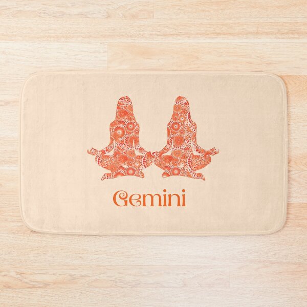 Item preview, Zodiac Sign for Gemini in Coral Orange designed and sold by Marymarice.