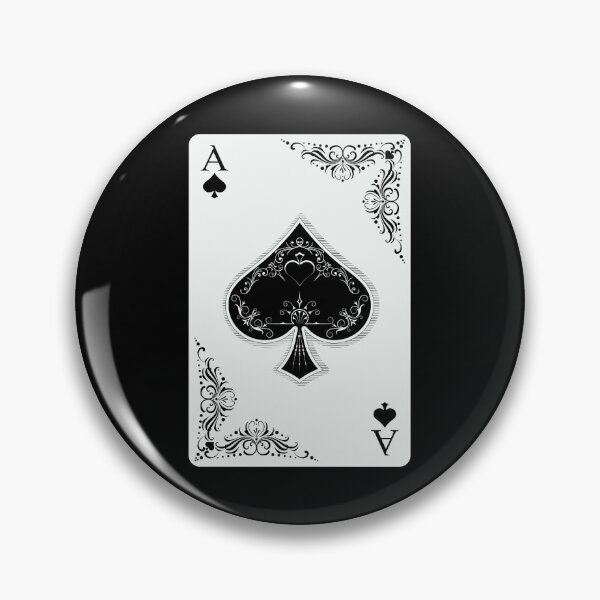 Item preview, ace of spades, retro illustration, arabesque designed and sold by Numbers-Art.