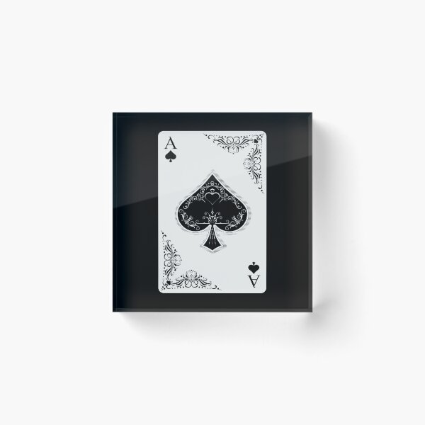 Item preview, ace of spades, retro illustration, arabesque designed and sold by Numbers-Art.
