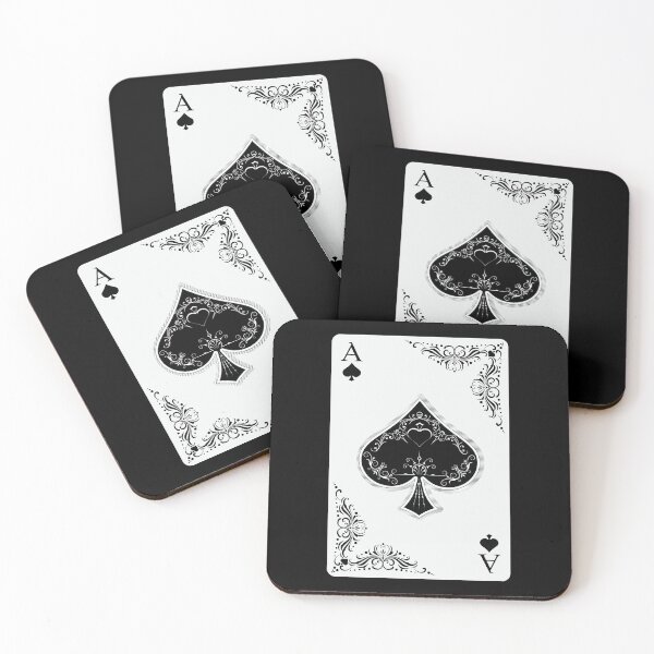 Item preview, ace of spades, retro illustration, arabesque designed and sold by Numbers-Art.