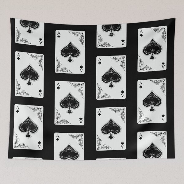 Item preview, ace of spades, retro illustration, arabesque designed and sold by Numbers-Art.