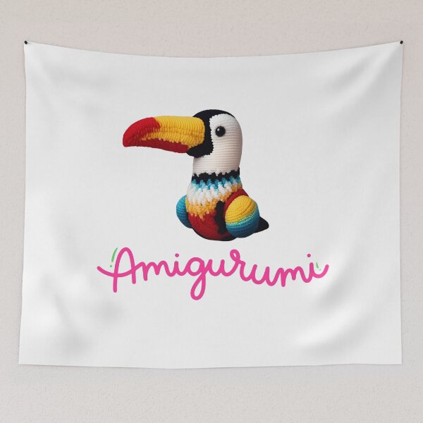 Item preview, amigurumi toucan designed and sold by Yeyishop.