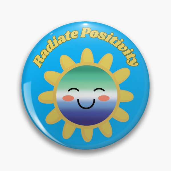 Item preview, Radiate Positivity Gay MLM  Pride Flag Colored Sun, Kawaii MLM Design, Pride Festival designed and sold by Travelslightly.
