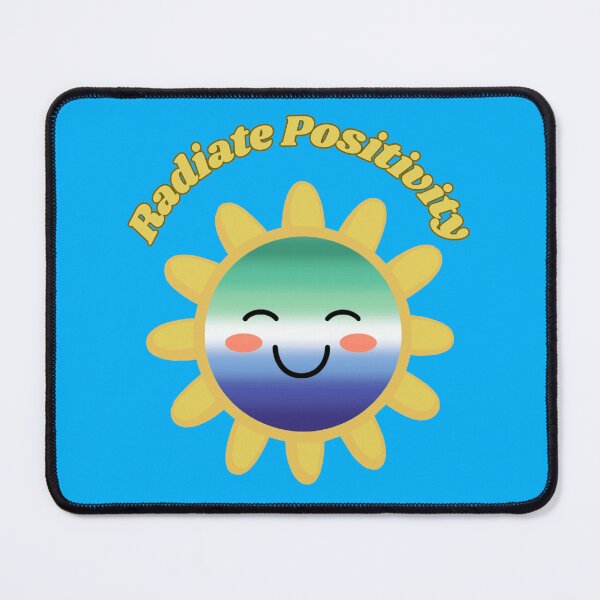 Item preview, Radiate Positivity Gay MLM  Pride Flag Colored Sun, Kawaii MLM Design, Pride Festival designed and sold by Travelslightly.