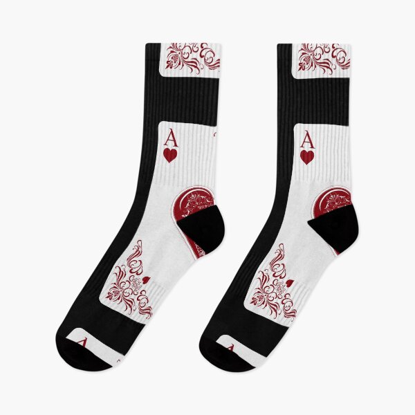 Item preview, ace of hearts, retro illustration, arabesque designed and sold by Numbers-Art.