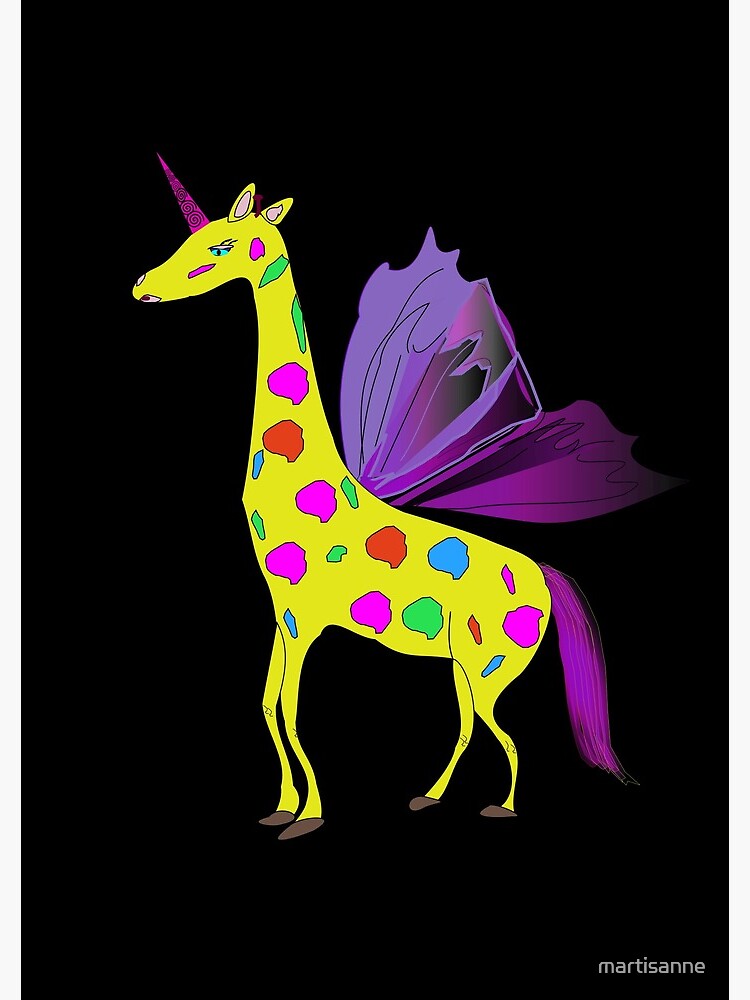 Giraffe Unicorn the mythical creature by martisanne
