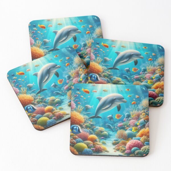 Item preview, Coral Dolphin 7 designed and sold by Sybille-Yates.