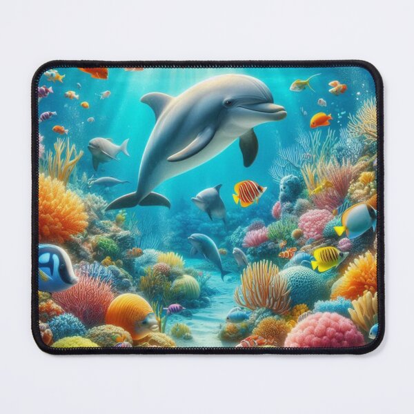 Item preview, Coral Dolphin 7 designed and sold by Sybille-Yates.