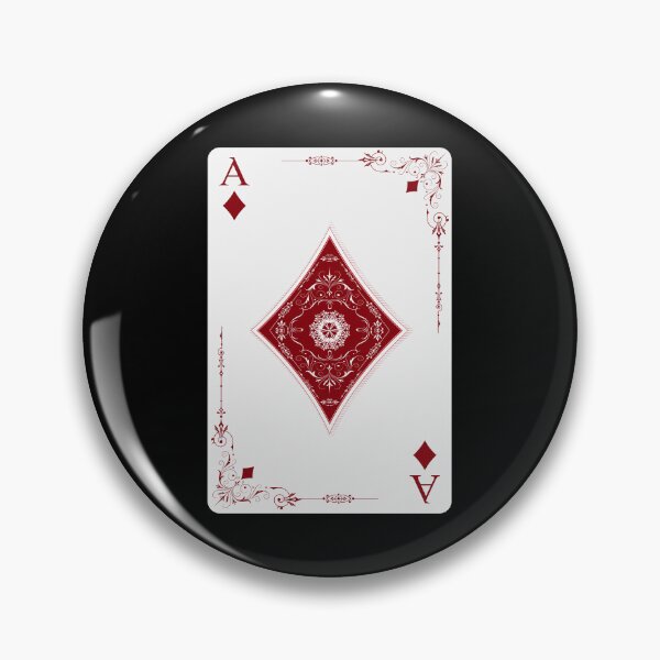 Item preview, ace of diamonds, retro illustration, arabesque designed and sold by Numbers-Art.